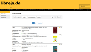 Anzeige der Suchergebnisse